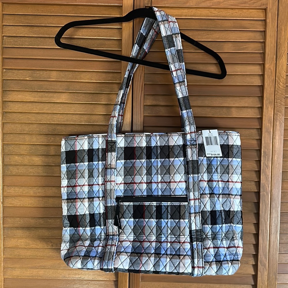New with tags - Vera Bradley Perfectly Plaid Vera Tote - everyday bag